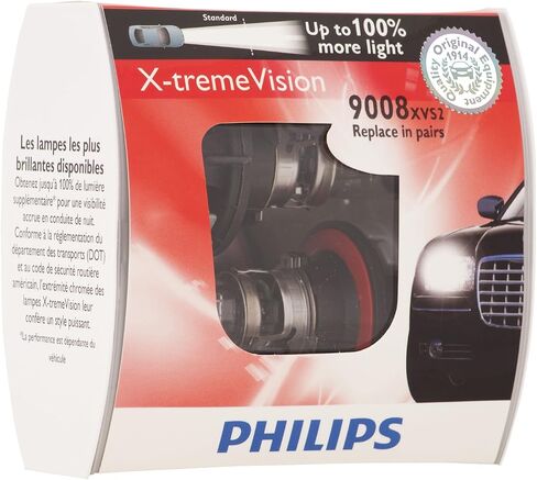 Philips 9008XVS2 9008 / H13 X-Tremevision لمبة المصباح الأمامي (حزمة 2) in Kuwait