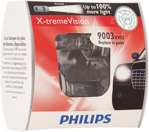 Philips 9008XVS2 9008 / H13 X-Tremevision لمبة المصباح الأمامي (حزمة 2) in Kuwait