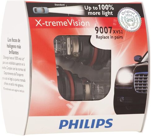 Philips 9008XVS2 9008 / H13 X-Tremevision لمبة المصباح الأمامي (حزمة 2) in Kuwait
