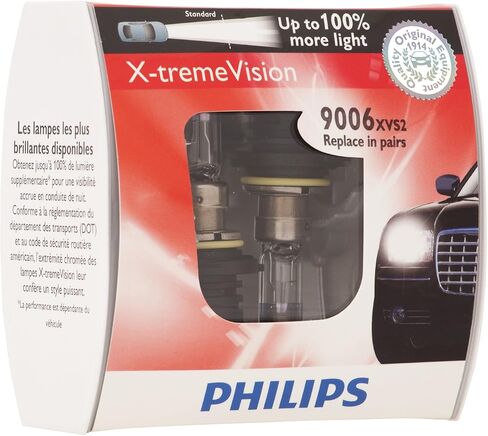 Philips 9008XVS2 9008 / H13 X-Tremevision لمبة المصباح الأمامي (حزمة 2) in Kuwait