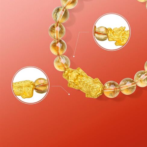 24K أساور ذهبية صلبة حقيقية سوار سوار الذهب Pixiu شفاء السترين سوار مطرز للنساء يا أمي ابنة عيد ميلاد الذكرى السنوية in Saudi Arabia
