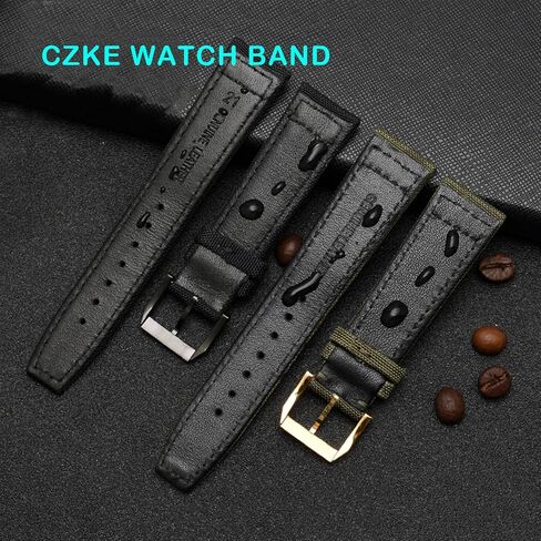 Haolmi-20mm 21mm 22mm لـ IWC Pilot Spitfire Timezone Topgun Strap Green Black Lristwatch Straps Nylon Canvas Watch Band in Saudi Arabia