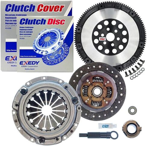 exedy clutch kit KMZ03 مع استبدال Clutchmaxpro Chromoly Flywheel Fyly لعام 1990-1993 Miata MX-5 1.6L 1994-2005 MX-5 Miata 1.8L 2004-2005 Miata MX5 Mazdaspeed (CPKMZ03-LSF10045-EK) in Saudi Arabia