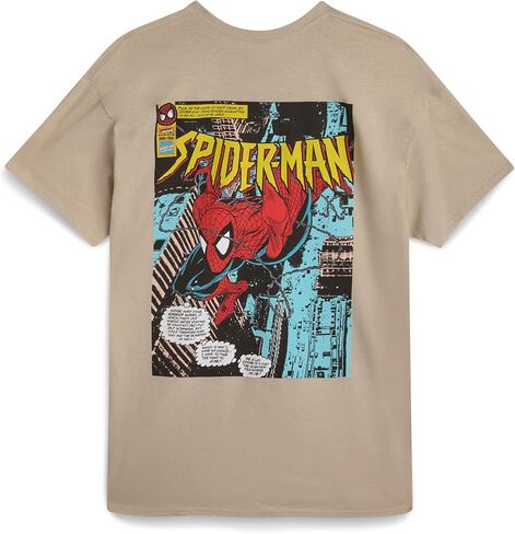 Marvel Mens Graphic T-Shirts - Avengers Spiderman Captain America Short Sleeve Crewneck Graphic Tee Shirt for Men (S-XL) in Saudi Arabia