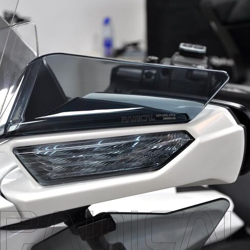 Panical Fairing Wing Windshield For Honda Goldwing GL1800 F6B Above the rearview mirror Air Wind Deflectors Windscreen 2018-2024 (Grey) in Kuwait