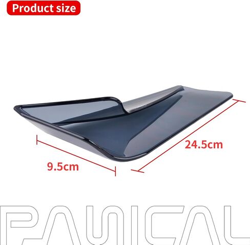 Panical Fairing Wing Windshield For Honda Goldwing GL1800 F6B Above the rearview mirror Air Wind Deflectors Windscreen 2018-2024 (Grey) in Kuwait