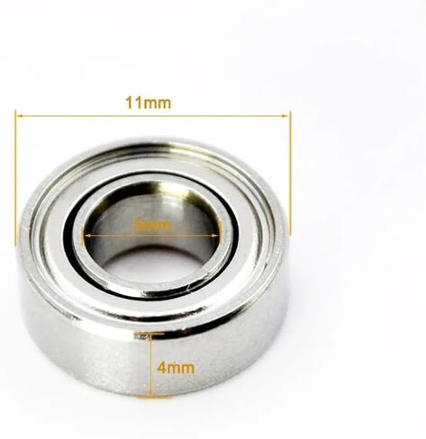 2/10pcs هجين السيراميك تحمل SMR115ZZ الصلب غير القابل للصدأ MR115 ZZ 5x11x4 مم 1150 محامل الكرة المصغرة 5 مم (10pcs) in Saudi Arabia