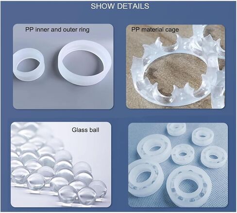 1PCS PP Plastic Bearing 605 606 608-6907 Deep Groove Ball Bearing (6008-40x68x15mm) in Saudi Arabia