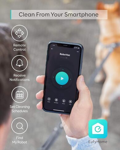 eufy X10 Pro Omni Robot Vacuum and Mop مع شفط 8000 باسكال، ممسحات مزدوجة مع رفع تلقائي 12 مم واكتشاف السجاد، تجنب العوائق بالذكاء الاصطناعي، غسل الممسحة تلقائيًا، التجفيف التلقائي، التفريغ الذاتي (متجدد) in Kuwait