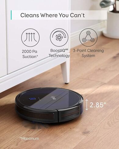 eufy X10 Pro Omni Robot Vacuum and Mop مع شفط 8000 باسكال، ممسحات مزدوجة مع رفع تلقائي 12 مم واكتشاف السجاد، تجنب العوائق بالذكاء الاصطناعي، غسل الممسحة تلقائيًا، التجفيف التلقائي، التفريغ الذاتي (متجدد) in Kuwait