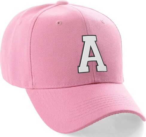 Daxton Classic Baseball Hat Custom A to Z Team Presical Team Black White Letter in Kuwait