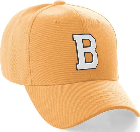 Daxton Classic Baseball Hat Custom A to Z Team Presical Team Black White Letter in Kuwait