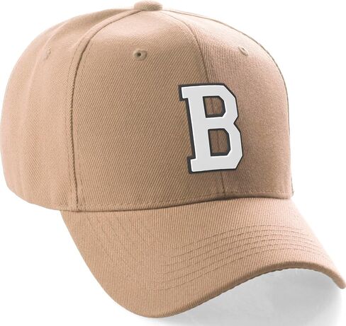 Daxton Classic Baseball Hat Custom A to Z Team Presical Team Black White Letter in Kuwait