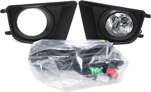 Fog Lights For 2012-2015 Toyota Tacoma Pickup Truck | H11 12V 55W Halogen Bulb Front Driving Lamps |Switch and Wiring Kit |81220-06070/28-44554-C (Yellow Lens) in Saudi Arabia