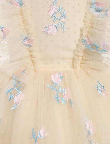 IMEKIS Toddler Kids Girls Confetti Stars Birthday Princess Dress Tulle Boho Cake Smash Photo Shoot Outfit for 3-10T in Saudi Arabia