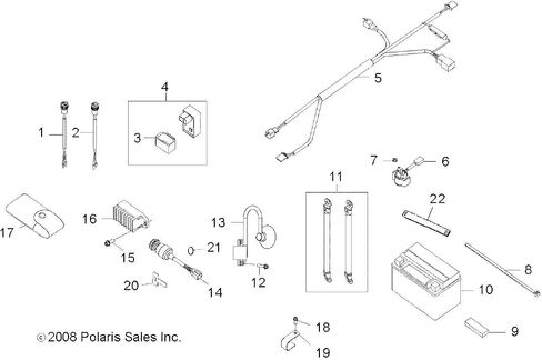 Polaris 0454336 Electrical Main Switch Assembly OEM لعام 2009-2014 RZR 170 UTV in Saudi Arabia