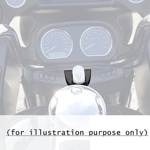 HR3 Color-Matched Vivid Black Road Glide Ignition Switch Panel Trim Compatible with 2015-later Harley Road Glide Models/for CVO FLTRXSE, FLTRX, FLTRXS, FLTRK, FLTRU in Saudi Arabia