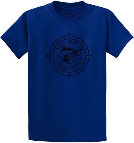 Joe's USA Koloa Surf Black Marlin Logo Heavyweight Cotton T-Shirts in Regular, Big & Tall in Saudi Arabia
