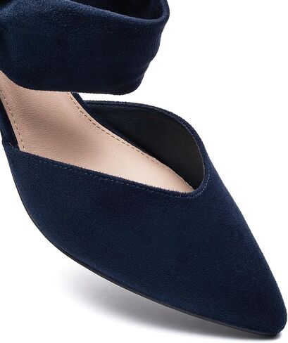 Block Heels for Women Comfortable Strap Closed Pointed Toe Heel Women's Low Chunky Pumps Wedding Party Work Prom Dress Shoes in Saudi Arabia