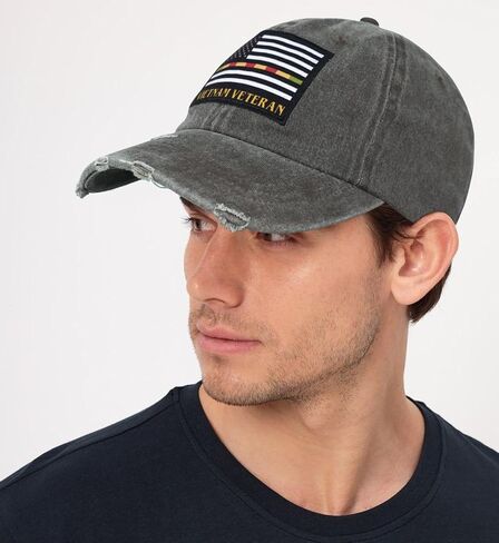 Veteran Hats for Men Military Retirement Gifts, Women Baseball Cap Dad Trucker Hat, Adjustable Ball Cap Veterans Day Gift in Saudi Arabia