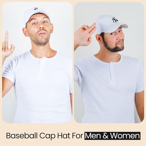 قبعة قبعة البيسبول في نيويورك للرجال والنساء ، القطن النقي القابل للتعديل ، مشبك ، مقاس واحد مزود بالجميع in Kuwait