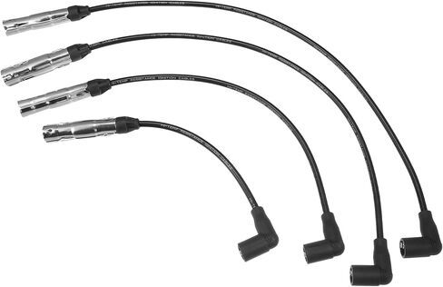 ACROPIX Car Spark Plug Coil Wires Ignition Coil Harness Cable 7mm Fit for Volkswagen Beetle Golf Jetta L4 2.0L No.06A905430H/06A905430J - Pack of 4 in Saudi Arabia