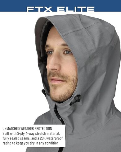 FROGG TOGGS Men's Ftx Elite Wading Waterproof, Breathable, Fishing Rain Jacket in Saudi Arabia