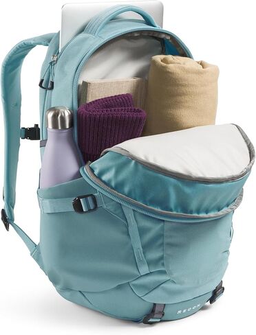 THE NORTH FACE Women's Recon Everyday Laptop Backpack | Commuter Travel Bag with 16" Laptop Sleeve, Water-Repellent Finish, Women-Specific Fit, Blue Eclipse Light Heather/Blue Eclipse, One Size in Saudi Arabia