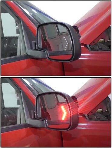 Cheda الجانب الأيسر والأيمن غير المتساقطة الزجاج المرآة المدفأة مع LED بديل إشارة بدوره ل Cadillac Escalade Chevy Avalanche Silverado Silveruda Tahoe GMC Sierra Yukon 2003-2006 in Saudi Arabia