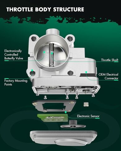 SCITOO Throttle Body Compatible for Nissan for Altima 3.5l 02-06, for Nissan for Maxima 3.5l 02-08, for Nissan for Murano 3.5l 03-07, for Nissan 350Z 3.5l 03-06 S20058 in Saudi Arabia