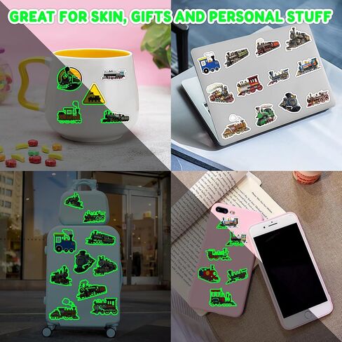 96 PCS Vintage Train Pre-Cut Temporary Tattoos Themed Birthday Party Supplies Favors Decorations Decor Steam Trains Railroad Tattoo Stickers Gifts For Boys Girls Class Prizes Carnival Cartoon in Kuwait