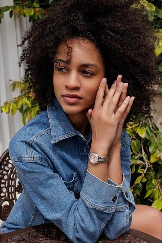 Caravelle by Bulova Ladies 'Petite Sport 3-Hand Watch ، لهجات كريستال ، علامات عربية ، 28 ملم in Kuwait