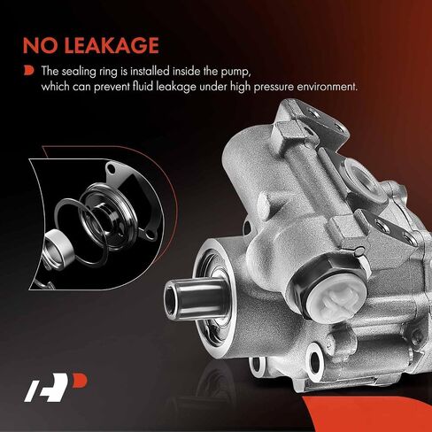 A-Premium Power Steering Pump with Bolt-On Backplate [ZF Type & 4-Hole] Compatible with Ram 1500 2002-2008, Ram 1500 2003-2008, Durango, Chrysler Aspen, Replace # 52013972AB in Saudi Arabia