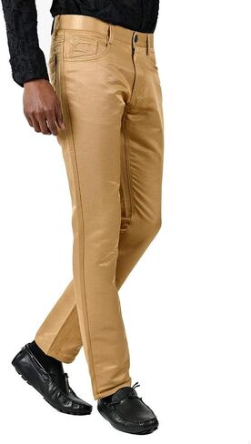 Barabas Men's Shiny Solid Color Chino Casual Pants 2605 in Saudi Arabia