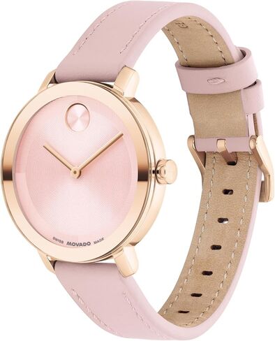 Movado Bold Evolution 2.0 Women's Watch - حركة الكوارتز السويسرية ، حزام جلدي - 3 ATM مقاومة للماء - ساعة أزياء فاخرة - هدية لها - 34 ملم in Saudi Arabia