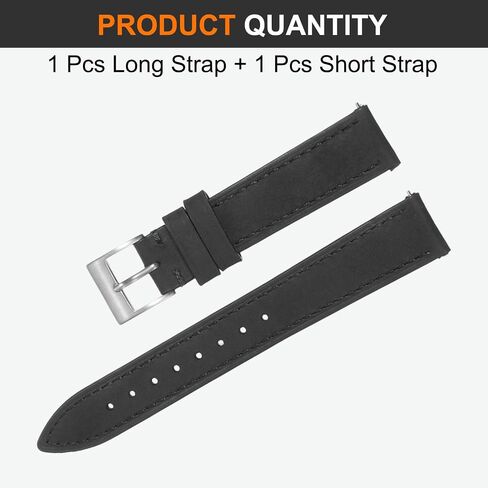 Harfington Leather Watch Band Vintage Watch Strap Quick Freex Brishband Brads Bands مع مشبك دبوس من الفولاذ المقاوم للصدأ للرجال والنساء in Saudi Arabia