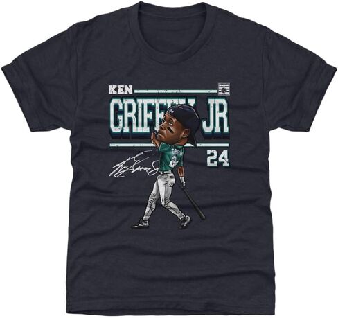 500 LEVEL Ken Griffey Jr. Kids Shirt - Ken Griffey Jr. Seattle Derby Cartoon in Saudi Arabia