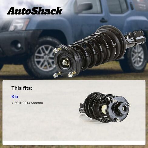 مجموعة Autoshack Front Complete Strut & Coil Spring Assembly لعام 2011-2013 Kia Sorento 2.4L 3.5L V6 AWD FWD | سائق أو مجموعة استبدال جانب الركاب CST272715 in Saudi Arabia
