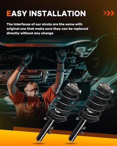 Spring Strut Assembly,OCPTY Complete Struts Shocks Fit for 2013 2014 2015 2016 2017 2018 2019 for Ford Escape 172751 172750 Replace Strut Front Pair in Saudi Arabia