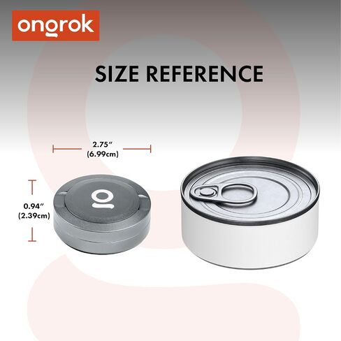 ONGROK ZPuck Zyn Metal Can, Aluminum Pouch, Airtight/Air Proof Storage Container, Preserve Flavor, Sleek and Portable Zyn Holder for Pouches & Small Essentials (Orange) in Saudi Arabia