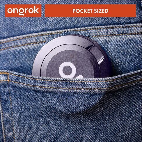 ONGROK ZPuck Zyn Metal Can, Aluminum Pouch, Airtight/Air Proof Storage Container, Preserve Flavor, Sleek and Portable Zyn Holder for Pouches & Small Essentials (Orange) in Saudi Arabia