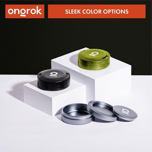 ONGROK ZPuck Zyn Metal Can, Aluminum Pouch, Airtight/Air Proof Storage Container, Preserve Flavor, Sleek and Portable Zyn Holder for Pouches & Small Essentials (Orange) in Saudi Arabia