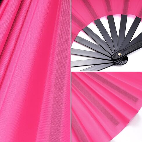 Marrywindix 3 Pcs Large Chinese Folding Fan Big Handheld Clap Fans for Men and Women Performance Line Dance Decorations Event Party Festival Craft Gift Boots on The Ground (Green) in Saudi Arabia