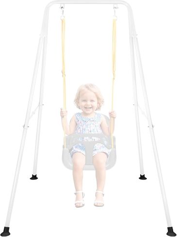 Foldable Swing Stand for Kids, Heavy-Duty Metal Swing Frame for Indoor/Outdoor, Suitable for Most Baby Toddler Swings, Easy to Assemble & Store (Swings Not Included) (Blue) in Kuwait