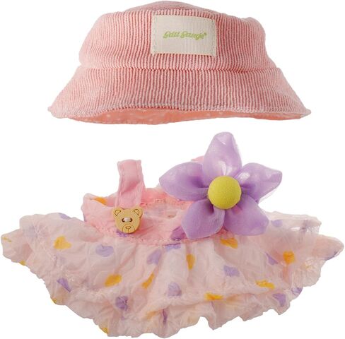 Clothes for Labubu, Skirt Set for Labubu Doll, 2 Piece Set Hat Skirt Outfit Premium Fashion Cute Dress for Labubu Dolls Accessories (NO Doll) (Pink) in Saudi Arabia