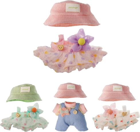 Clothes for Labubu, Skirt Set for Labubu Doll, 2 Piece Set Hat Skirt Outfit Premium Fashion Cute Dress for Labubu Dolls Accessories (NO Doll) (Pink) in Saudi Arabia