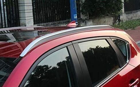 قضبان السطح على السطح على السطح أمتعة السطح متمثل مع Mazda CX-5 Cx 5 2017-2021 الفضة من الألومنيوم in Kuwait