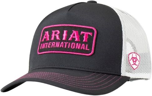Ariat Ladies Cap with Embroidered Patch - Black/Pink in Saudi Arabia