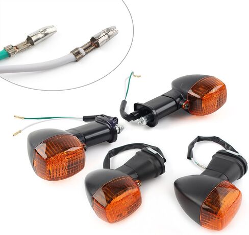 FSFY Front Rear Turn Signals Indicator Light for Kawasaki Ninja ZX12R ZX9R ZX7R ZX6R,Amber in Saudi Arabia