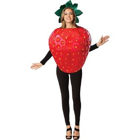 Rasta Imposta Get Real Strawberry Costume Fruit Food Dress Up Party Cosplay Halloween Costumes, Adult One Size in Kuwait